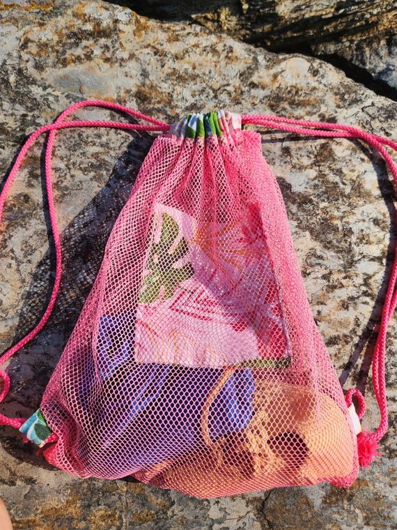 Summer Mesh Backpack, Handmade Mesh Bag, Ligh...