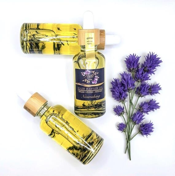 Vegan Argan & Avocado Hair Repair Oil: Handma...