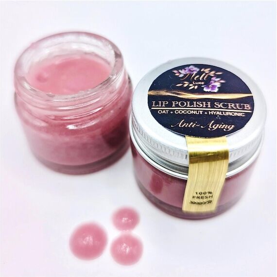 Vegan Anti-Ageing Lip Polish: Hyaluronic Acid...