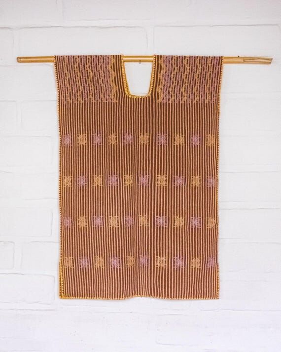 Hand Loomed Organic Cotton Huipil, Hand Embro...