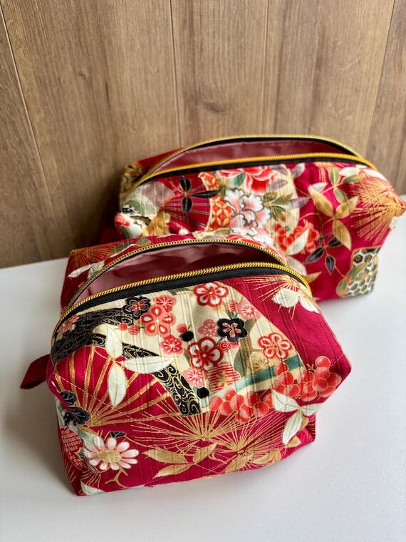 Japanese Makeup Bag – Small or Large Toilet...