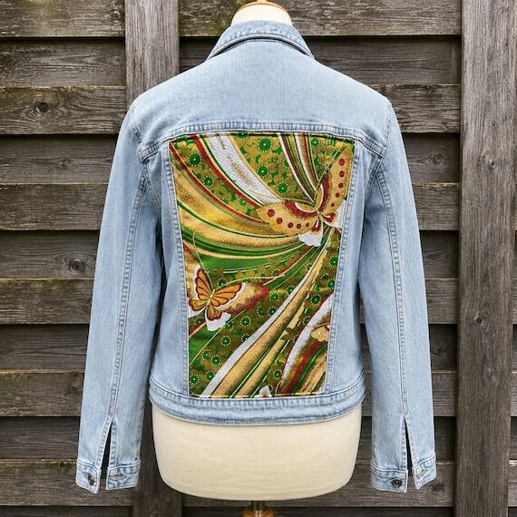 One of a Kind Japanese Obi Denim Jacket | But...