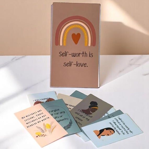 Self-Worth is Self-Love 30 Days Affirmation C...