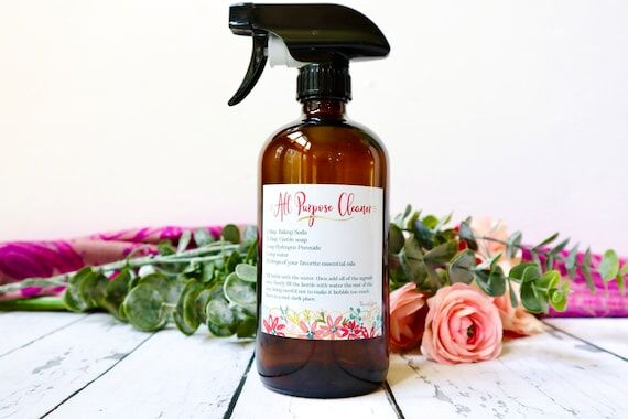 All Purpose Cleaner Vinyl Sticker Bottle Labe...