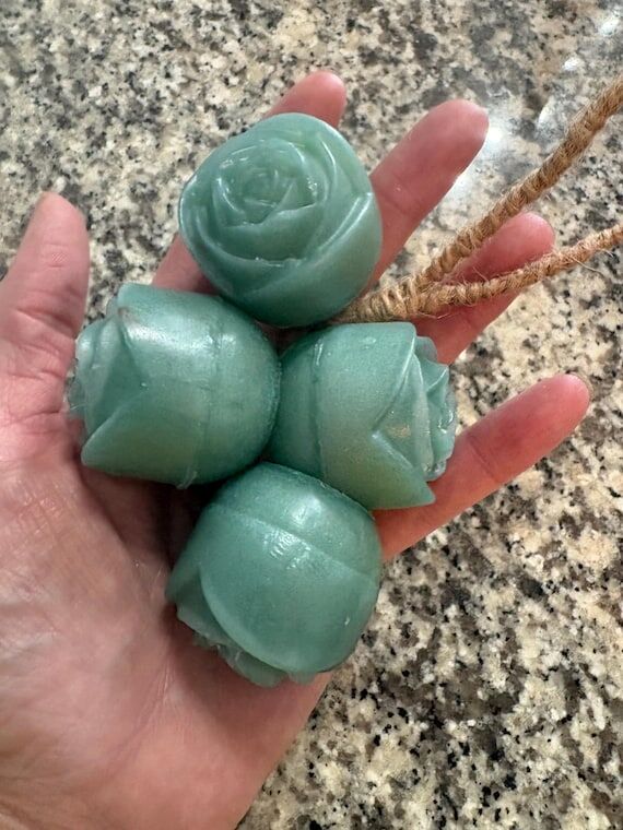Handmade Rose Glycerin Soap, Moisturizing Flo...