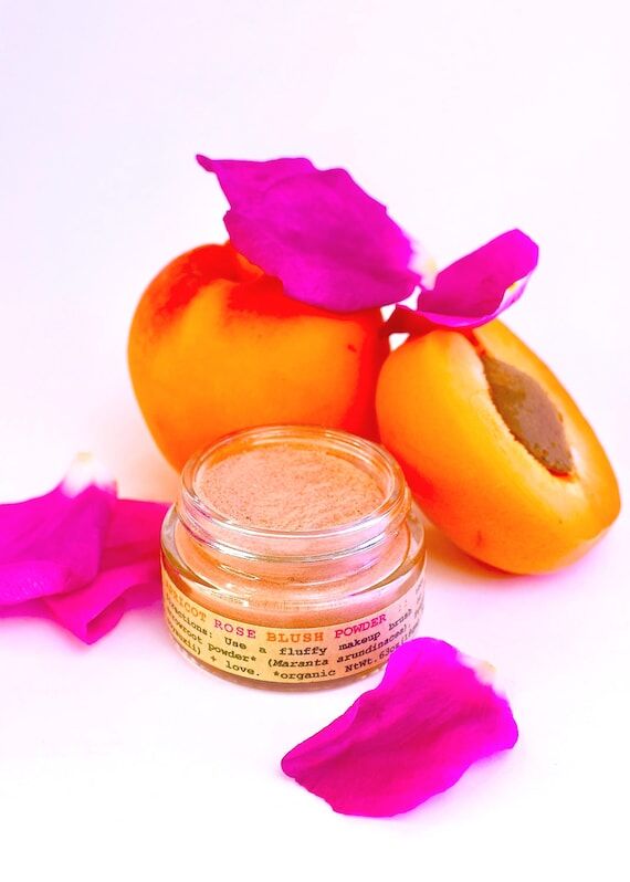 Apricot Rose Blush . peachy plant tinted make...