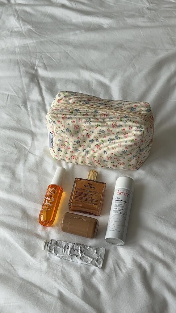 Cotton cosmetic bag "Bloom" | Quilt...