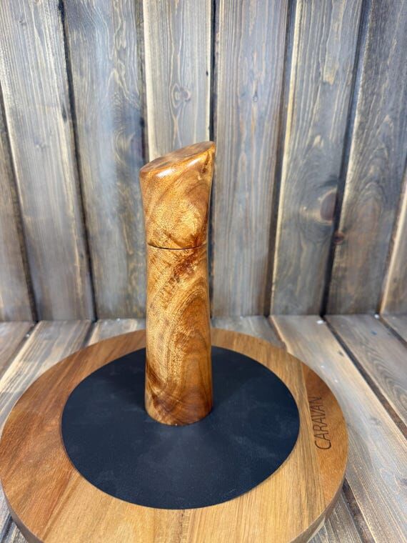 Handturned Hawaiian Koa Pepper Mill | Figured...