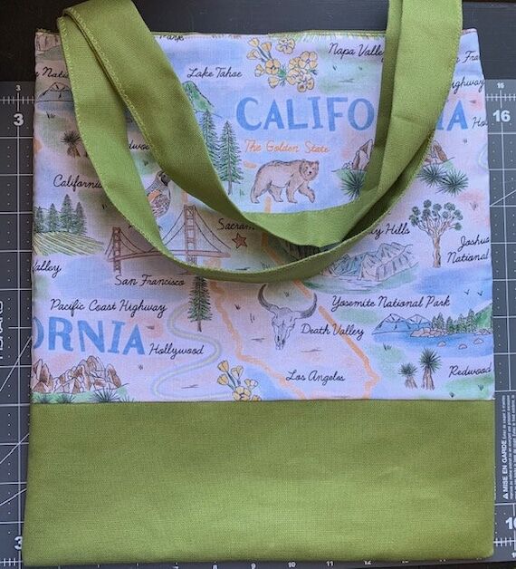 Handmade California Landmark Tote Bag...