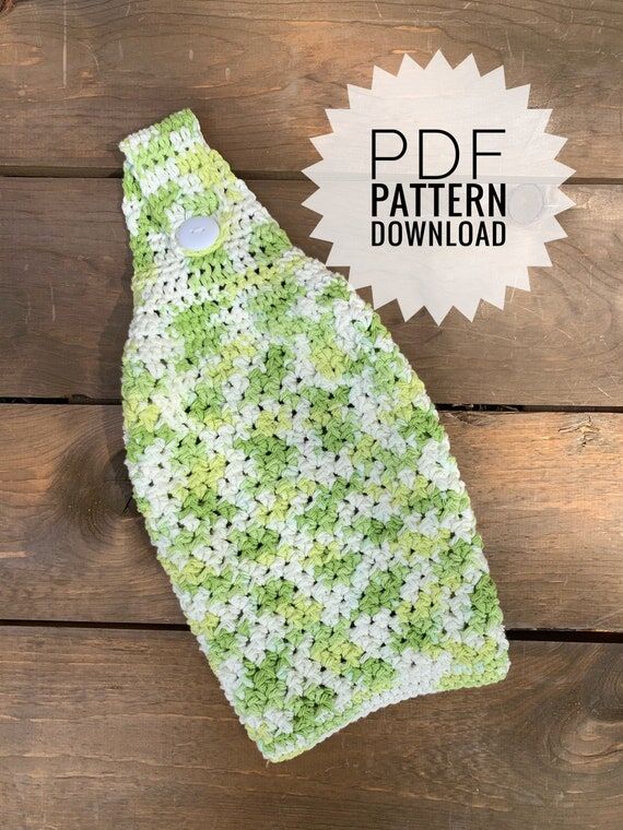 Eithne Crochet Tea Towel Crochet Pattern Down...