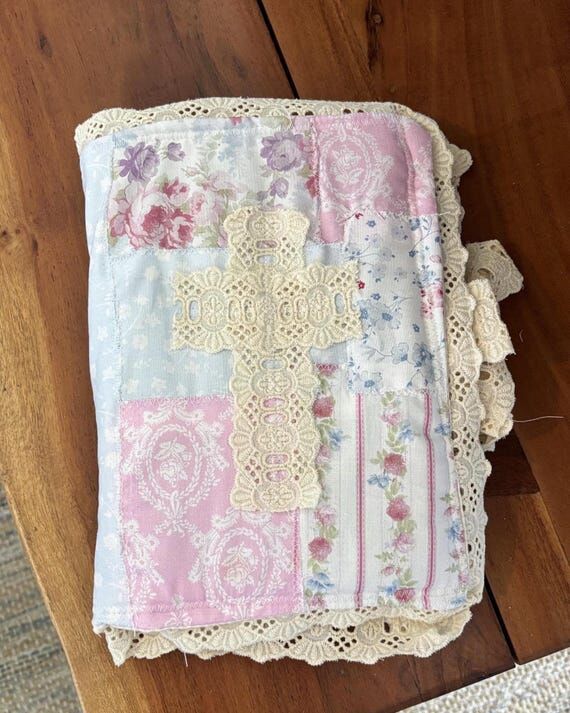 Handmade Quilted Bible Cover | Christian Gift...