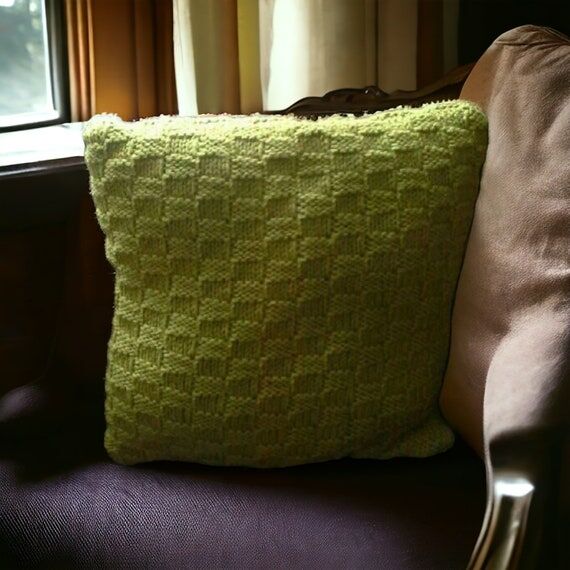 Handmade chunky cushion cover...