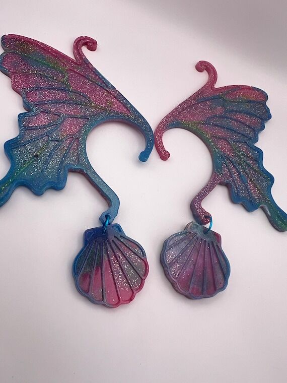 Sparkling Mermaid Shell Ear Cuff Wraps | Mult...