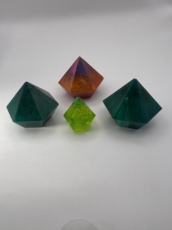 Handmade Resin Gem Knick Knacks | Colorful Ge...