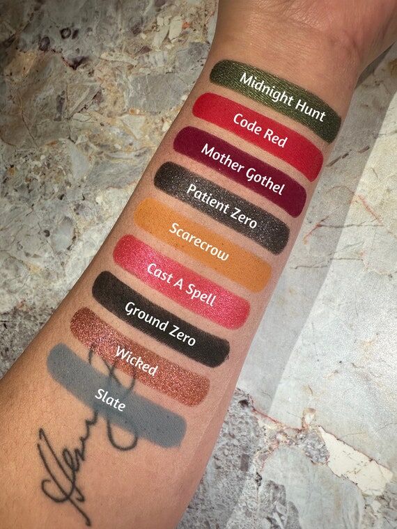 Halloween Theme Matte and Shimmer Eyeshadow...