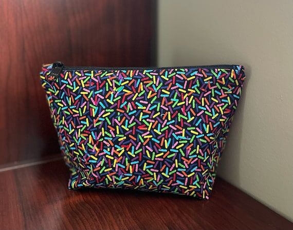 Rainbow Sprinkles Zippered Bag Two Sizes for ...