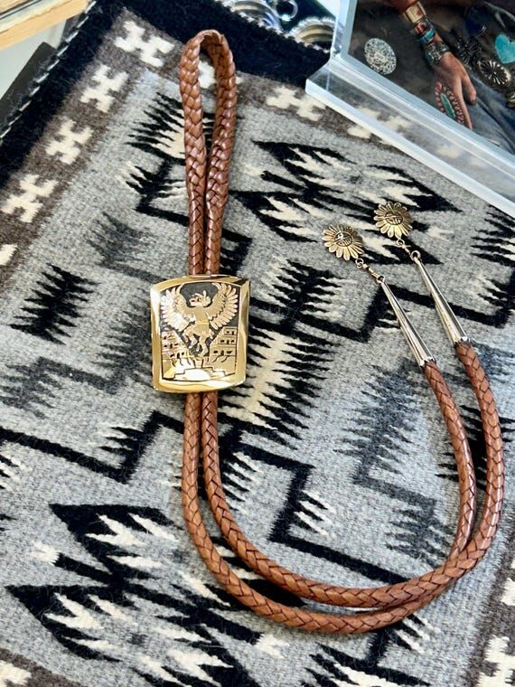 Vintage 14K Gold Hopi Handmade Eagle Dancing ...