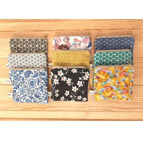 Sanitary Pad Case, Floral Privacy Pouch, Tamp...