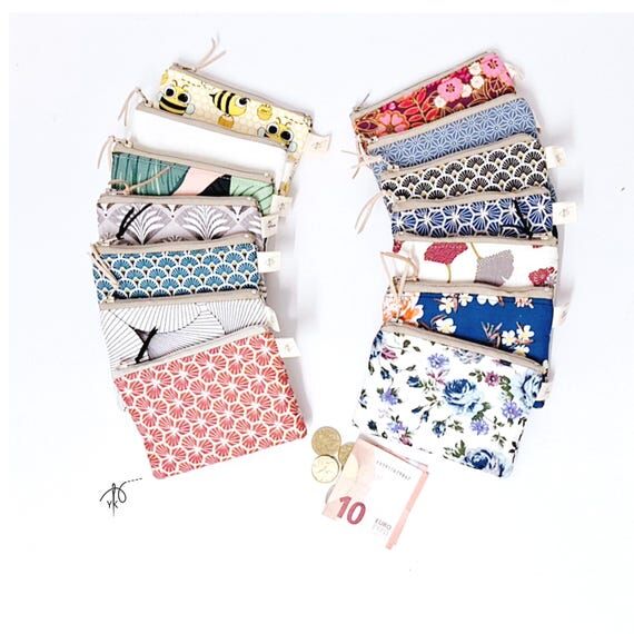 Handmade Cotton Coin Purse, credit card holde...
