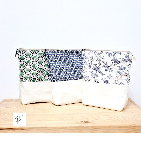 Handmade Cotton Diaper Pouch, Baby Nappy Bag ...