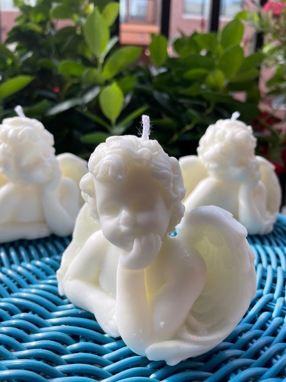 Handmade Angel Candle, Soy Wax, Lavender Scen...