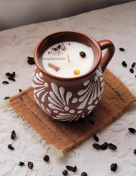 Cafe de Olla Soy Wax Candle: Mexican Coffee M...