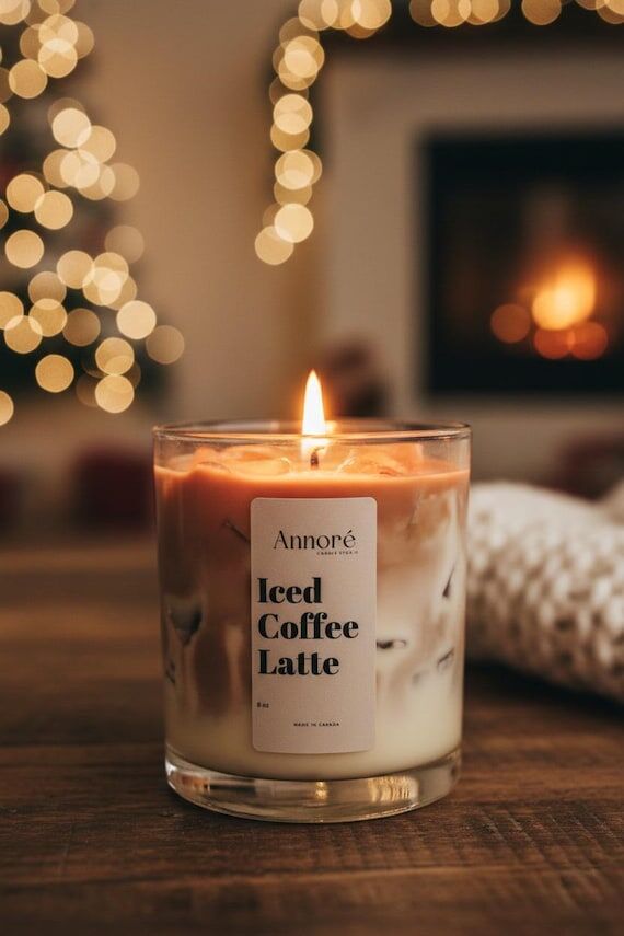 Iced Coffee Latte – Handmade Soy Candle (8o...