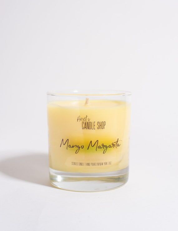 Mango Margarita Scented Candle: Tropical Soy ...