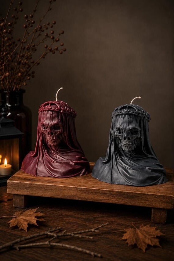Huge Death Veiled Lady Candle | Viral Gothic ...