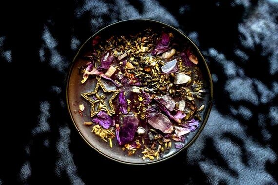 Nocturnal Fairy Soy Candle, Infused with Org...