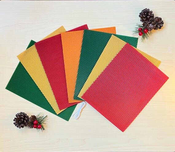 Christmas Beeswax Candle Making Kit: Festive ...