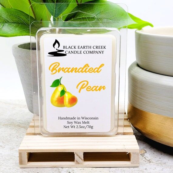 Brandied Pear Wax Melt, Pear Scent Wax Melt, ...