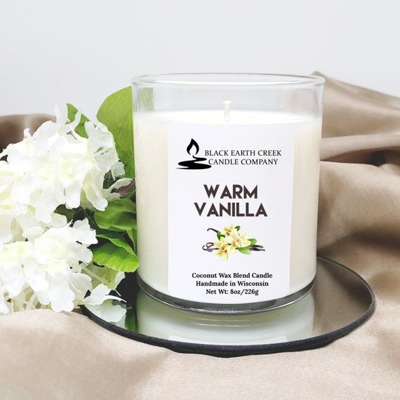 Warm Vanilla coconut candle, Vanilla coconut ...