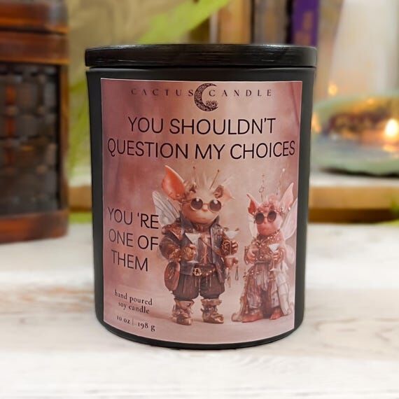 Funny Anniversary Candle - Premium Matte Blac...