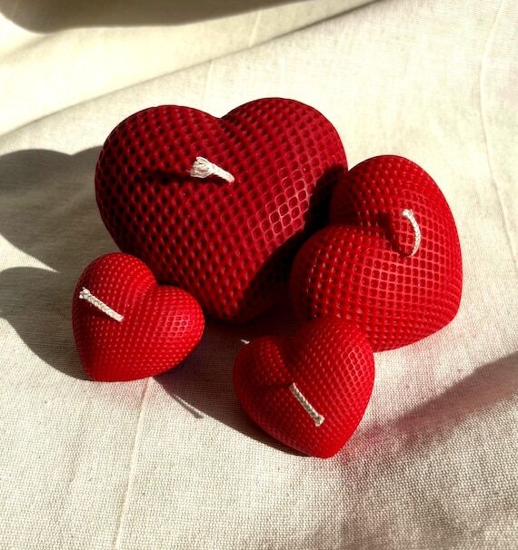 Heart-shaped Pillar Candles | Appreciation Gi...