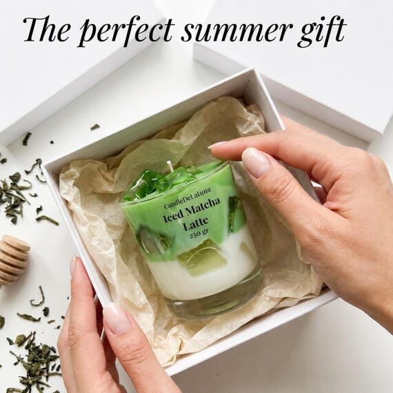 Iced Matcha Latte Candle | Scented Candle in ...