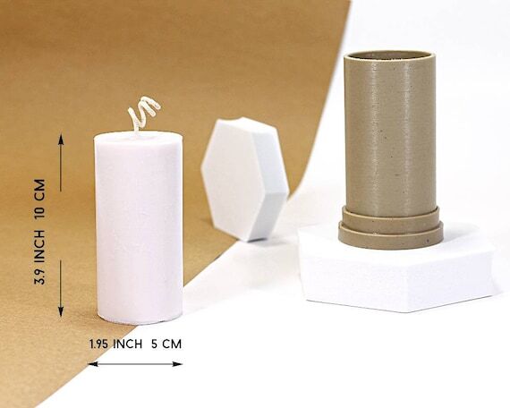 Round Pillar Candle Mold: DIY Candle Making (...