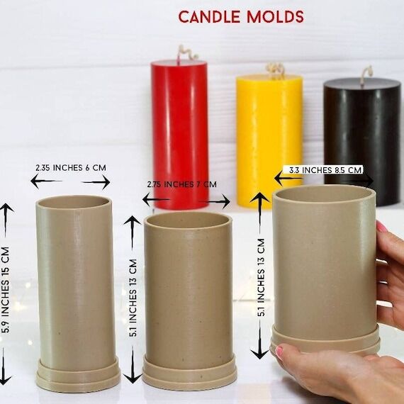 Cylindrical Candle Mold: DIY Pillar Candle Ma...