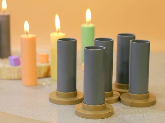 Pillar candle mold 1.1"×3.5" 2.8×...