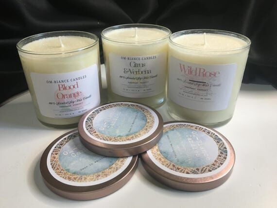 11 oz Handmade Scented Soy Candles, Set of 3 ...