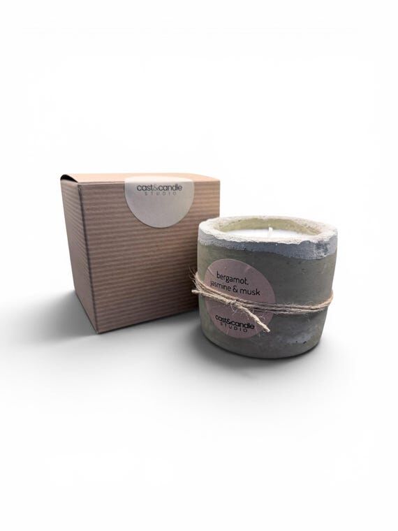 Bergamot, Jasmine, Musk | Olive Green Handcas...