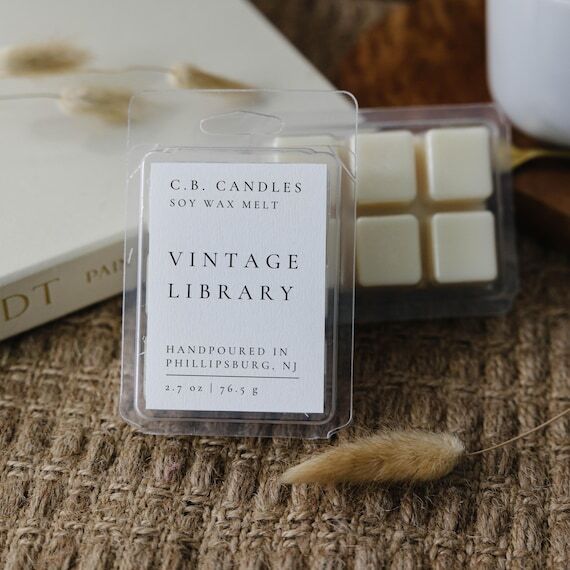Vintage Library Wax Melt, 100% Soy Wax, Earth...