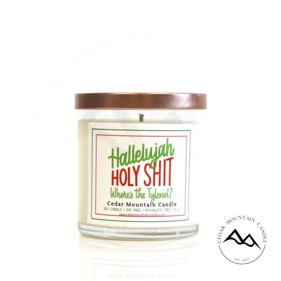 Hallelujah Holy Shit Candle, Funny Christmas ...