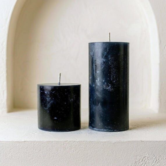 Abyss Artisan Pillar Candle Duo | The Ocean S...