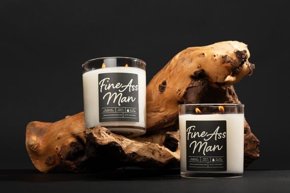 Masculine Scented Candle, Bergamot Tobacco Cl...