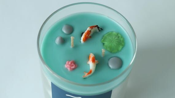 Zen Mode Container Candle, Koi Fish Calming S...