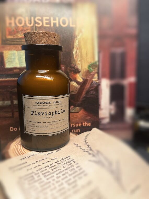 Petrichor candle in amber glass, smell like ...
