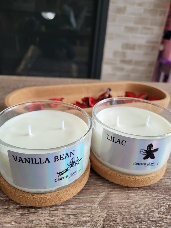 Christmas Scented Soy Wax Candle Gift for Her...