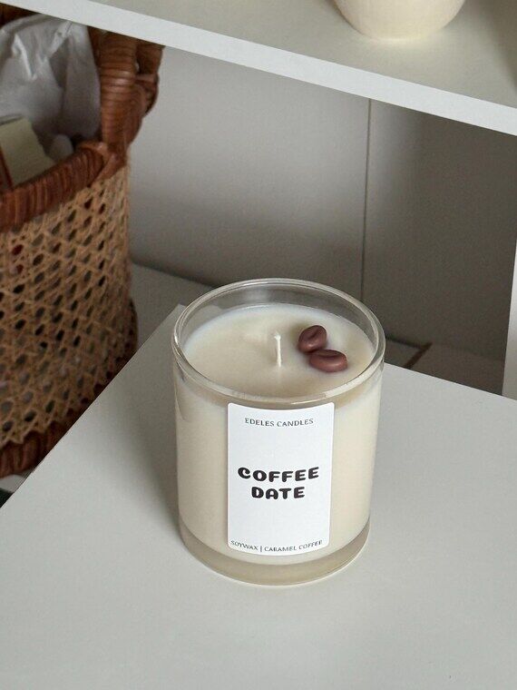 Scented Coffee Candle | Coffee & Caramel | sc...