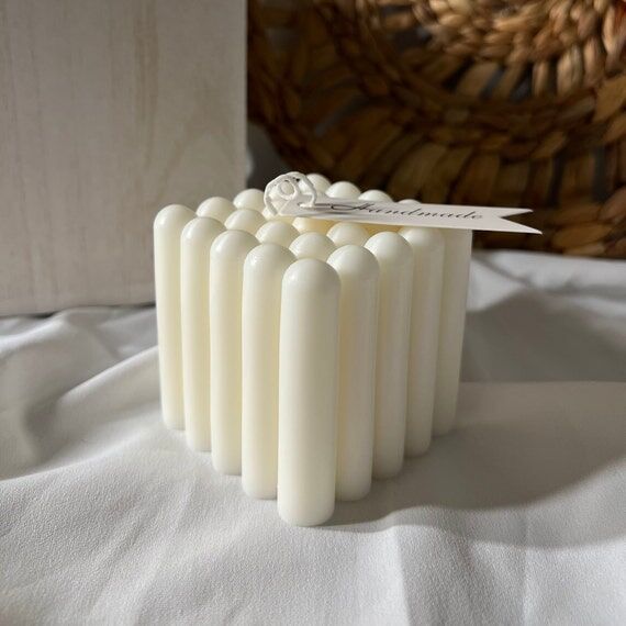 Bubble Cube candle aesthetic, Soy wax candle ...